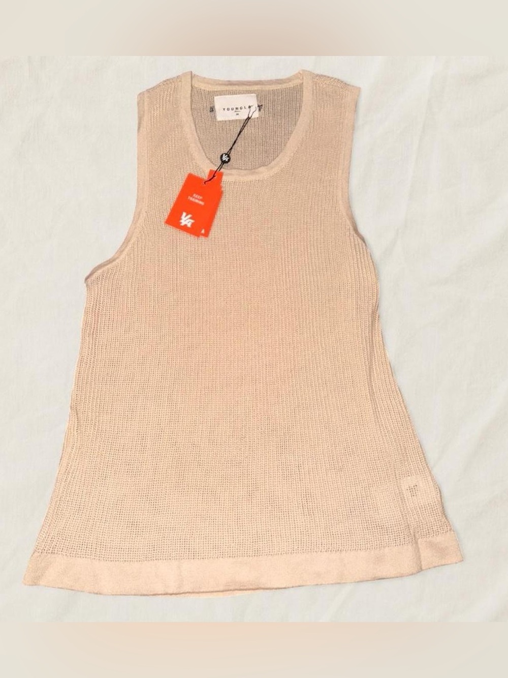 YoungLA Sleeveless Knit Tank in Cream